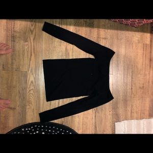Black off shoulder free people shirt